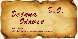 Dejana Odavić vizit kartica